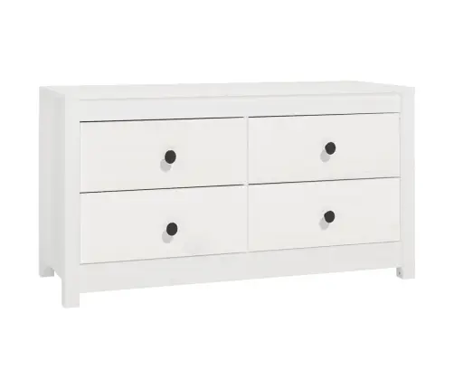 Skapītis, Balts, 100X40X54 Cm, Priedes Masīvkoks Vidaxl