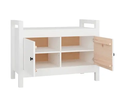 Esikupink, Valge, 80 X 40 X 60 cm Männipuit