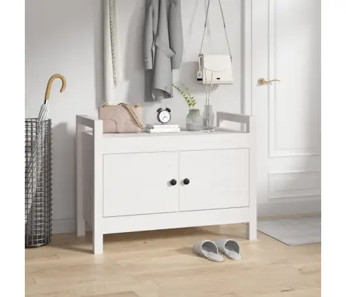 Esikupink, Valge, 80 X 40 X 60 cm Männipuit