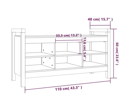 Esikupink, 110 X 40 X 60 cm Männipuit