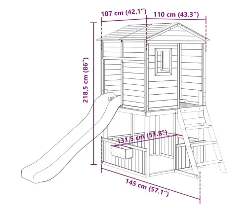 Āra Rotaļu Laukums, Egles Masīvkoks Vidaxl