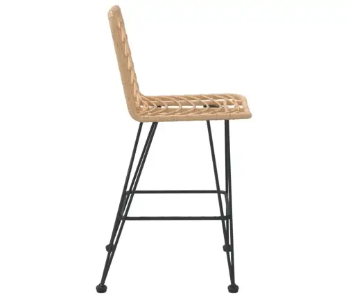 Baaritoolid 2 Tk, 45 X 56 X 103,5 cm Pe-Rotang Ja Teras Baaritoolid 2 Tk, 45 X 56 X 103,5 cm Pe-Rotang Ja Teras
