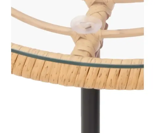 Ēdamgalds, Ø50 Cm, Rūdīts Stikls Un Tērauds Vidaxl Ēdamgalds, Ø50 Cm, Rūdīts Stikls Un Tērauds Vidaxl