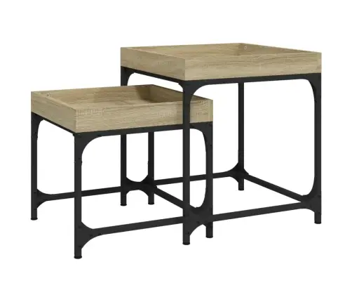 Galdiņi, 2 Gab., Ozolkoka Krāsa, Inženierijas Koks Vidaxl