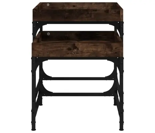 Galdiņi, 2 Gab., Kvēpināta Ozolkoka, Inženierijas Koks Vidaxl