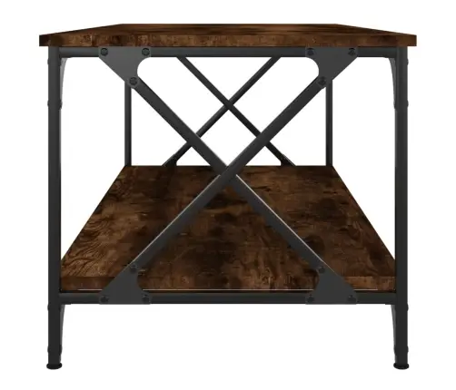 Galdiņš, Ozola Krāsa, 100X50X45 Cm, Inženierijas Koks, Dzelzs Vidaxl Galdiņš, Ozola Krāsa, 100X50X45 Cm, Inženierijas Koks, Dzelzs Vidaxl