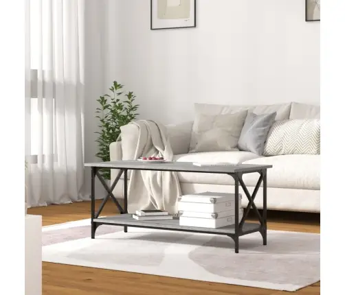 Kafijas Galdiņš, Pelēcīga Ozolkoka, 100X45X45 Cm Vidaxl