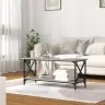 Kafijas Galdiņš, Pelēcīga Ozolkoka, 100X45X45 Cm Vidaxl