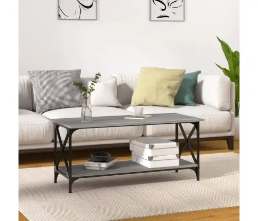 Kafijas Galdiņš, Pelēcīga Ozolkoka, 100X45X45 Cm Vidaxl