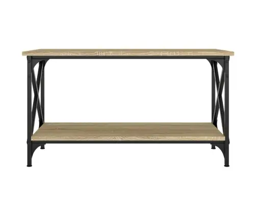 Kavos Staliukas, Ąžuolo, 80X45X45cm Apdirbta Mediena/Geležis Kavos Staliukas, Ąžuolo, 80X45X45cm Apdirbta Mediena/Geležis