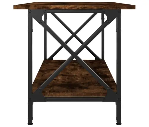 Galdiņš, Ozolkoka Krāsa, 80X45X45 Cm, Inženierijas Koks, Dzelzs Vidaxl Galdiņš, Ozolkoka Krāsa, 80X45X45 Cm, Inženierijas Koks, Dzelzs Vidaxl