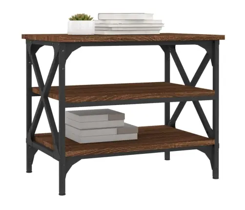 Šoninis Staliukas, Rudas Ąžuolo, 55X38X45cm Apdirbta Mediena Šoninis Staliukas, Rudas Ąžuolo, 55X38X45cm Apdirbta Mediena