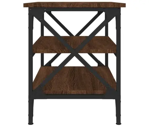 Šoninis Staliukas, Rudas Ąžuolo, 55X38X45cm Apdirbta Mediena Šoninis Staliukas, Rudas Ąžuolo, 55X38X45cm Apdirbta Mediena