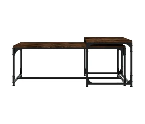 Kafijas Galdiņi, 2 Gab., Ozolkoka Krāsa, Inženierijas Koks Vidaxl