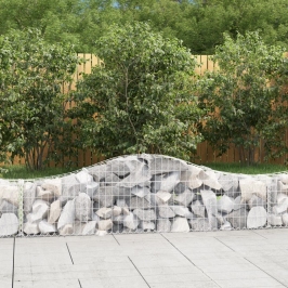 Kaarekujulised Gabioonkorvid 8 Tk, 200X30X40/60 cm Raud