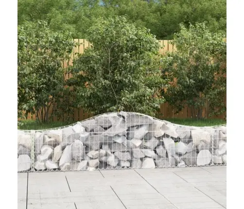 Kaarekujulised Gabioonkorvid 9 Tk, 200X30X40/60 cm Raud