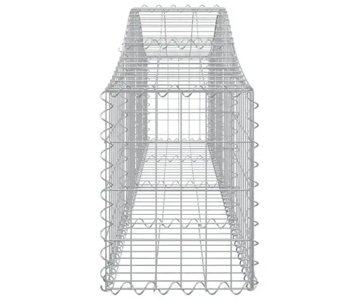 Arkveida Gabiona Grozi, 14 Gb., 200X30X40/60 Cm, Cinkota Dzelzs Vidaxl