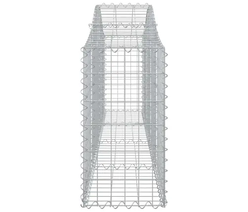 Arkveida Gabiona Grozi, 3 Gb., 200X30X60/80 Cm, Cinkota Dzelzs Vidaxl