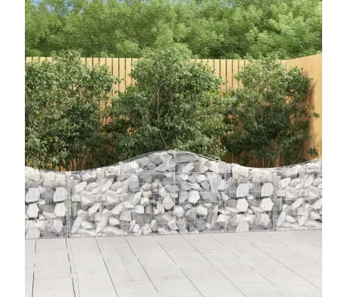 Kaarekujulised Gabioonkorvid 18 Tk, 200X30X60/80 cm Raud