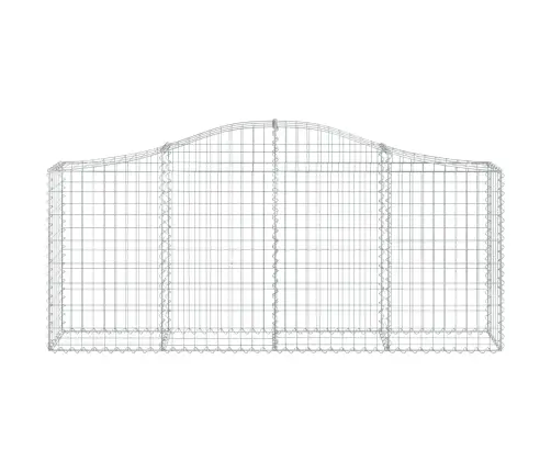 Išlenkti Gabiono Krepšiai, 2Vnt., 200X30X80/100cm Geležis