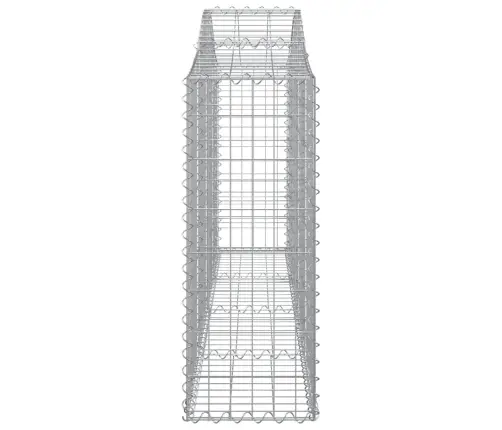 Arkveida Gabiona Grozi, 9 Gb., 200X30X80/100 Cm, Cinkota Dzelzs Vidaxl