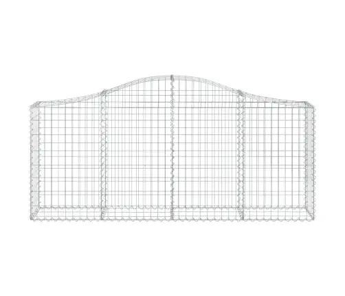 Arkveida Gabiona Grozi, 10 Gb., 200X30X80/100Cm, Cinkota Dzelzs Vidaxl