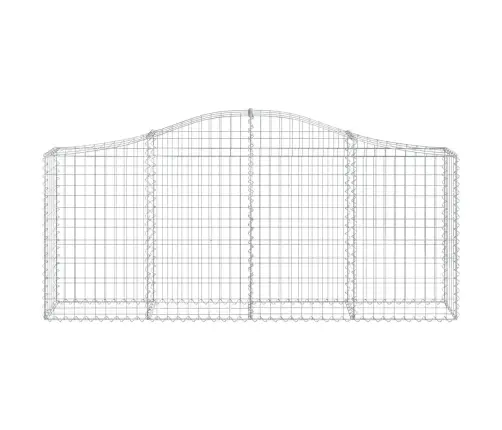 Arkveida Gabiona Grozi, 13 Gb., 200X30X80/100Cm, Cinkota Dzelzs Vidaxl