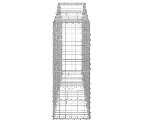 Arkveida Gabiona Grozi, 18 Gb., 200X30X80/100Cm, Cinkota Dzelzs Vidaxl