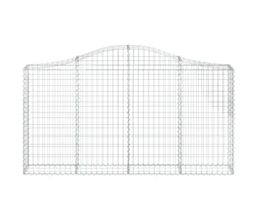 Arkveida Gabiona Grozi, 4 Gb., 200X30X100/120Cm, Cinkota Dzelzs Vidaxl