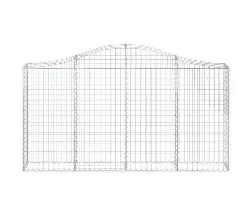 Arkveida Gabiona Grozi, 15Gb., 200X30X100/120Cm, Cinkota Dzelzs Vidaxl