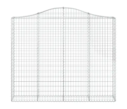 Arkveida Gabiona Grozi, 4 Gb., 200X30X160/180Cm, Cinkota Dzelzs Vidaxl