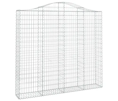 Arkveida Gabiona Grozi, 7 Gb., 200X30X180/200Cm, Cinkota Dzelzs Vidaxl