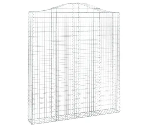 Arkveida Gabiona Grozi, 2 Gb., 200X30X220/240Cm, Cinkota Dzelzs Vidaxl