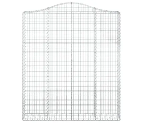 Arkveida Gabiona Grozi, 2 Gb., 200X30X220/240Cm, Cinkota Dzelzs Vidaxl