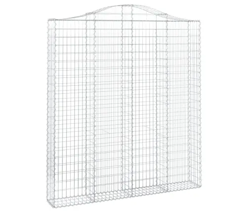 Išlenkti Gabiono Krepšiai, 3Vnt., 200X30X220/240cm Geležis