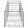Kaarekujulised Gabioonkorvid 2 Tk, 200X50X40/60 cm Raud