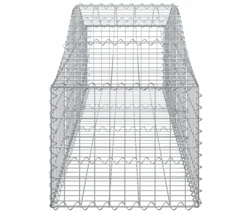 Išlenkti Gabiono Krepšiai, 5Vnt., 200X50X40/60cm Geležis