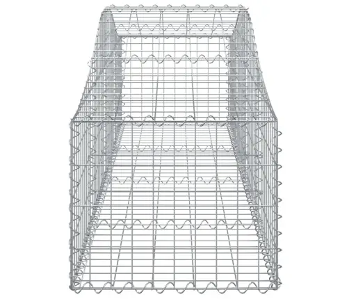 Arkveida Gabiona Grozi, 12 Gb., 200X50X40/60 Cm, Cinkota Dzelzs Vidaxl