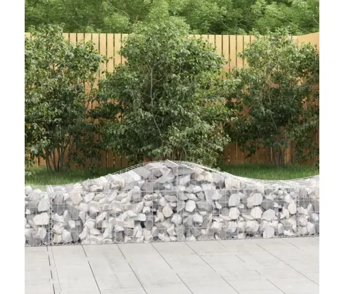 Kaarekujulised Gabioonkorvid 18 Tk, 200X50X40/60 cm Raud