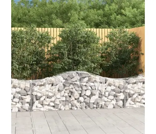 Kaarekujulised Gabioonkorvid 6 Tk, 200X50X60/80 cm Raud