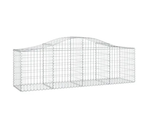 Arkveida Gabiona Grozi, 8 Gb., 200X50X60/80 Cm, Cinkota Dzelzs Vidaxl