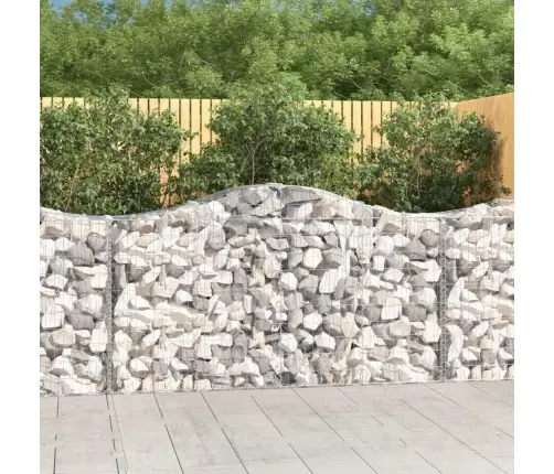 Išlenkti Gabiono Krepšiai, 5Vnt., 200X50X100/120cm Geležis