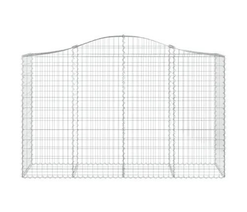 Arkveida Gabiona Grozi, 3 Gb., 200X50X120/140Cm, Cinkota Dzelzs Vidaxl