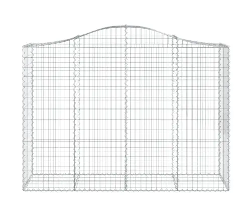 Išlenkti Gabiono Krepšiai, 14Vnt., 200X50X140/160cm Geležis