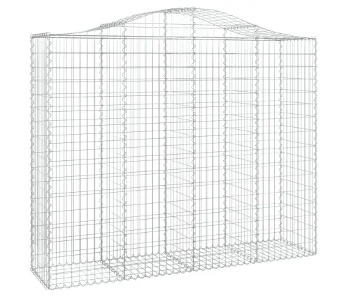 Arkveida Gabiona Grozi, 3 Gb., 200X50X160/180Cm, Cinkota Dzelzs Vidaxl