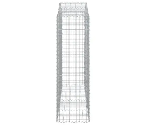 Išlenkti Gabiono Krepšiai, 13Vnt., 200X50X160/180cm Geležis
