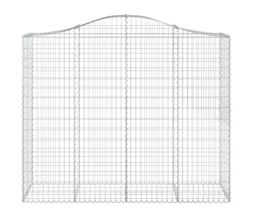 Arkveida Gabiona Grozi, 18Gb., 200X50X160/180Cm, Cinkota Dzelzs Vidaxl