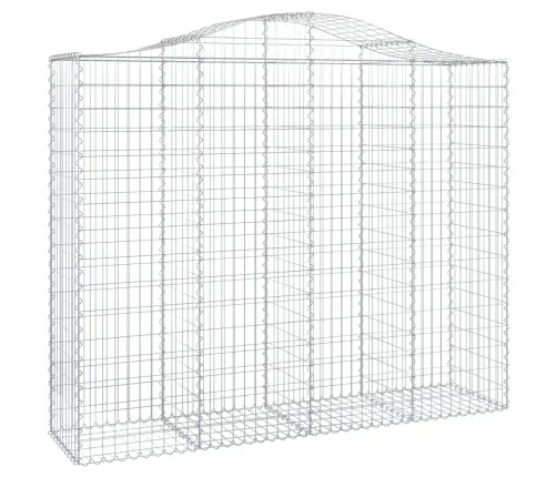 Arkveida Gabiona Grozi, 30Gb., 200X50X160/180Cm, Cinkota Dzelzs Vidaxl