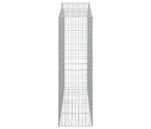 Arkveida Gabiona Grozi, 30Gb., 200X50X160/180Cm, Cinkota Dzelzs Vidaxl