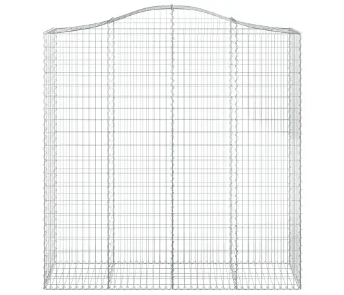 Arkveida Gabiona Grozi, 2 Gb., 200X50X200/220Cm, Cinkota Dzelzs Vidaxl